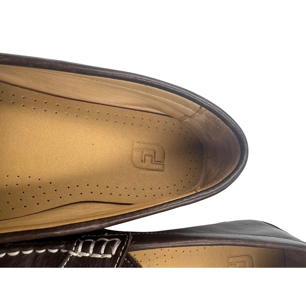 FootJoy Club Casuals Dark Brown Leather Penny Loafers 79064 Mens 11 M